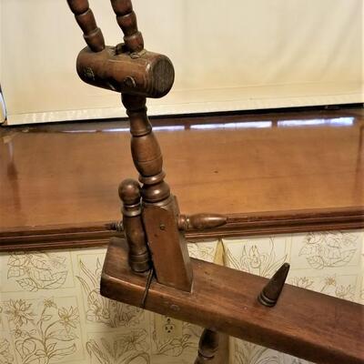 Lot #293  Antique Spinning Wheel - 13 spokes