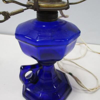 Cobalt Blue Electric Lamp