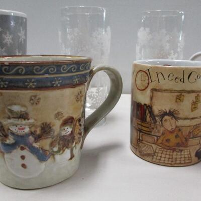 Holiday Coffee Tea Mugs & Glasses