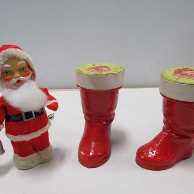 Vintage Santa Figure & Boots