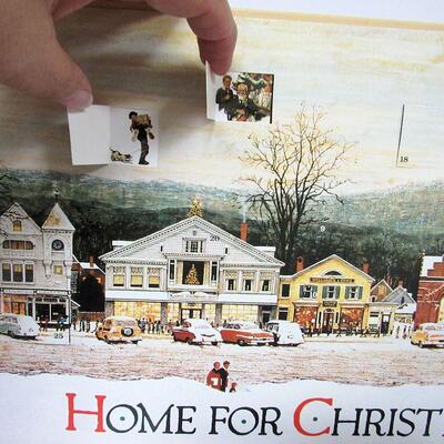 Norman Rockwell Advent Book Shaped Collectible, 1992 Hard Cover