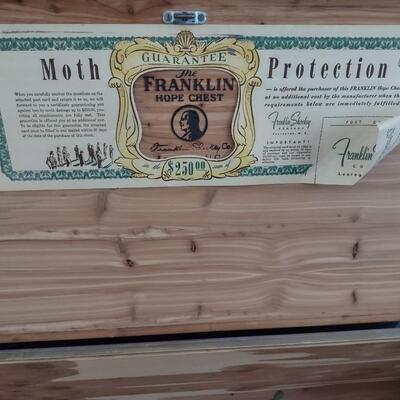 Lot 327: The Franklin Hope Chest By Franklin Shocked Company