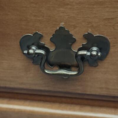 Lot 328: Full Size Bed Frame With Matching Night Stand