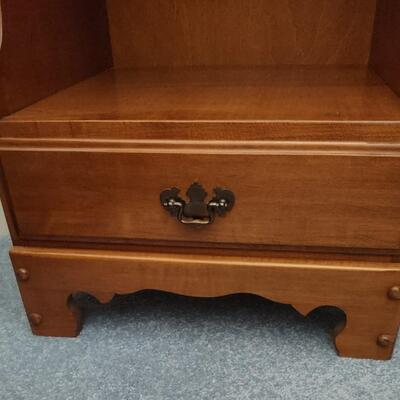 Lot 328: Full Size Bed Frame With Matching Night Stand