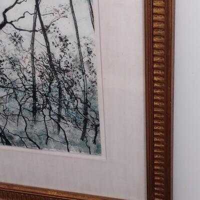 Lot 329: Vintage Winter Scene Wall Art