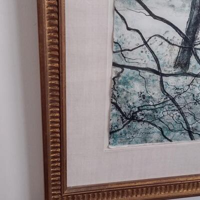 Lot 329: Vintage Winter Scene Wall Art