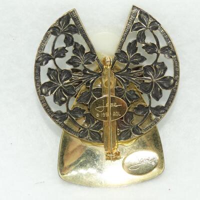 Signed Angel & Butterfly Pin