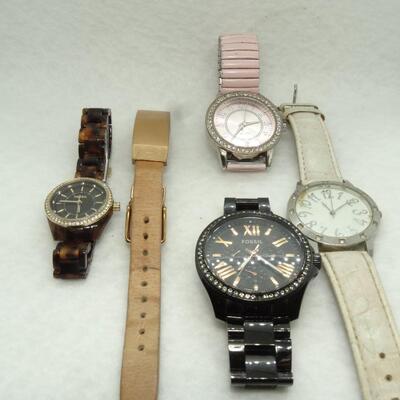 Watch Lot, Fossil & No Name - not working m needs batteries