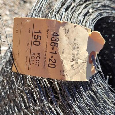 Lot 71: Vintage 150 ft. Metal Wire Fencing Roll