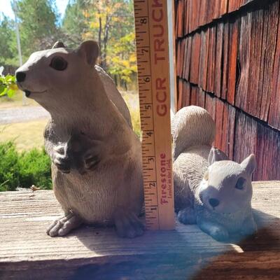 Lot 82: Vintage Pair of Garden Deco Squirrels