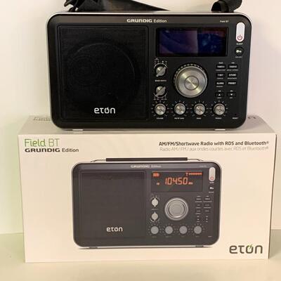 Lot 406: Eton Field BT Grundig Edition AM/FM Shortwave Radio & More