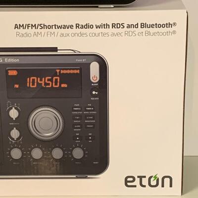 Lot 406: Eton Field BT Grundig Edition AM/FM Shortwave Radio & More