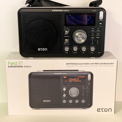 Lot 406: Eton Field BT Grundig Edition AM/FM Shortwave Radio & More
