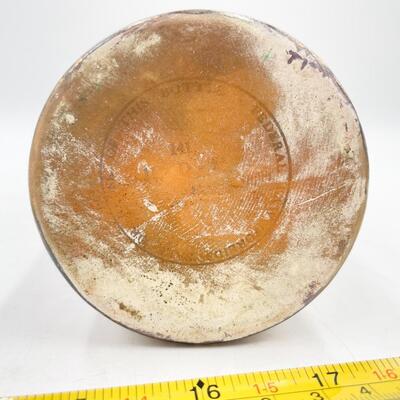 MCCORMICK 12â€ BROWN CRACKLE GLAZE BOTTLE