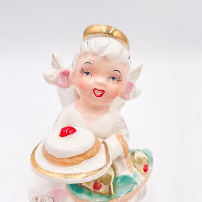 VINTAGE 4.5â€ â€œMAY ANGELâ€ CERAMIC FIGURINE