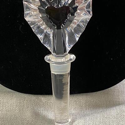 Mikasa Crystal Venus Heart Wine Bottle Stopper