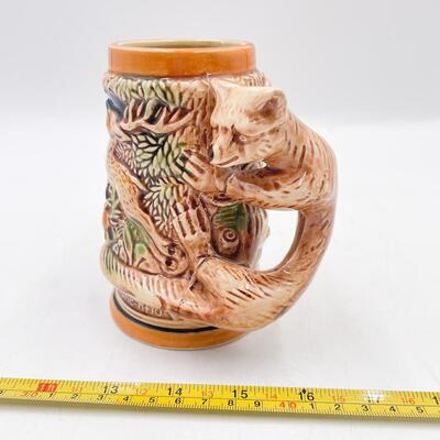 VINTAGE 5â€ GERMAN-STYLE CERAMIC BEER STEIN (MADE IN JAPAN)
