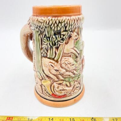 VINTAGE 5â€ GERMAN-STYLE CERAMIC BEER STEIN (MADE IN JAPAN)