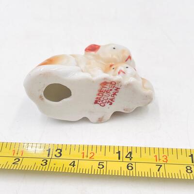 â€œOCCUPIED JAPANâ€ MINI CERAMIC CAT FIGURINE