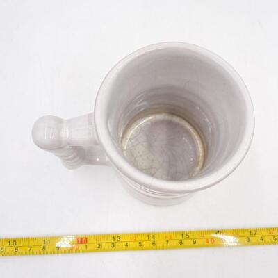 FRANKOMA POTTERY 4â€ WHITE C3 MUG