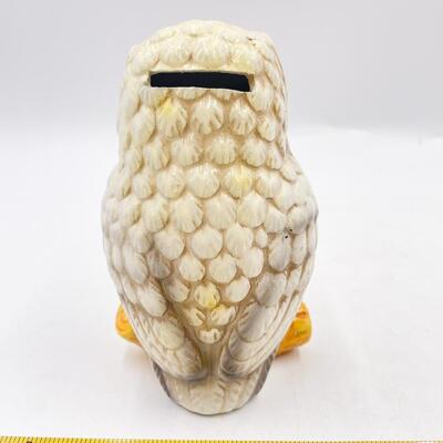 VINTAGE NORLEANS 6â€ CERAMIC OWL MONEY BANK