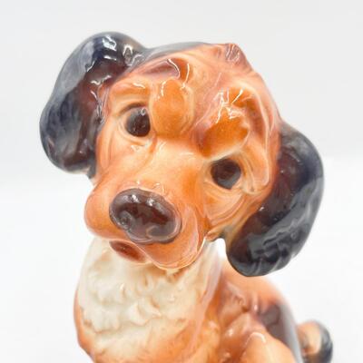 VINTAGE 8â€ CERAMIC DOG SCULPTURE
