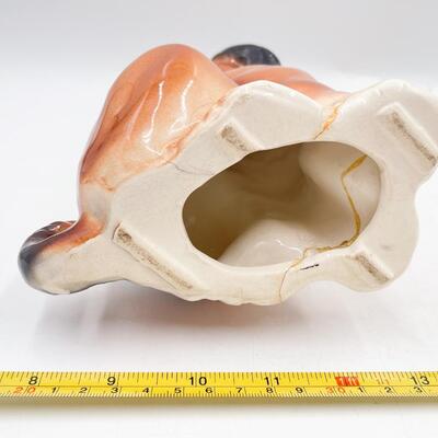 VINTAGE 8â€ CERAMIC DOG SCULPTURE