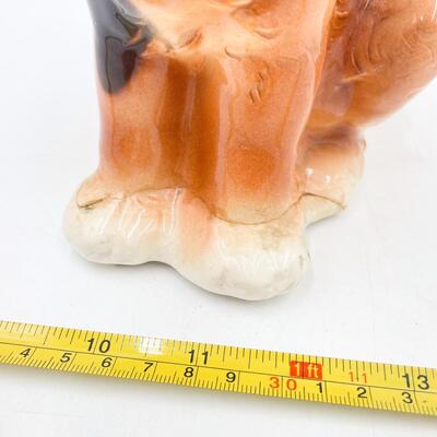 VINTAGE 8â€ CERAMIC DOG SCULPTURE