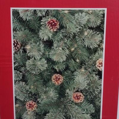 Lot 357: 7 1/2 Lit Slim Virginia Pine Christmas Tree