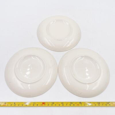 TAYLOR SMITH TAYLOR VERSATILE CHINA PINK ROSE TEACUPS (2) & SAUCERS (3)