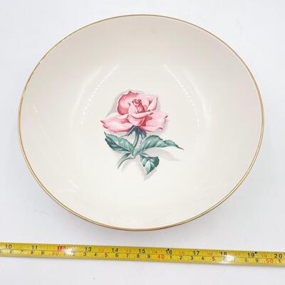 TAYLOR SMITH TAYLOR VERSATILE CHINA PINK ROSE 9â€ BOWL