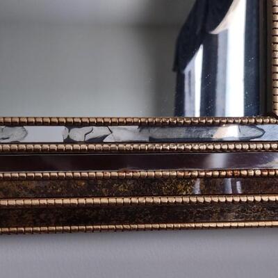 Lot 360: Vintage Gold Framed Beveled Mirror