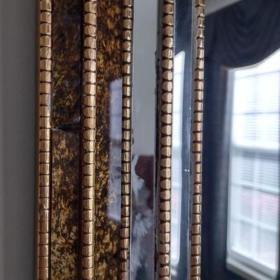 Lot 360: Vintage Gold Framed Beveled Mirror