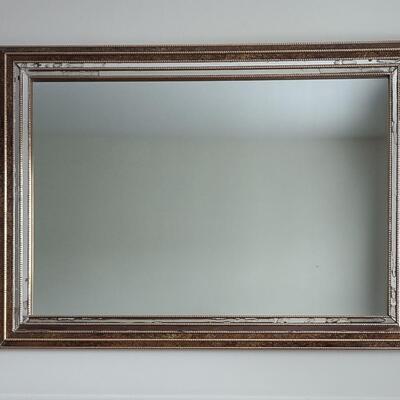 Lot 360: Vintage Gold Framed Beveled Mirror