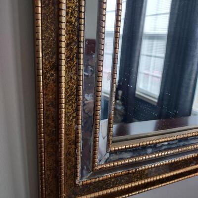 Lot 360: Vintage Gold Framed Beveled Mirror