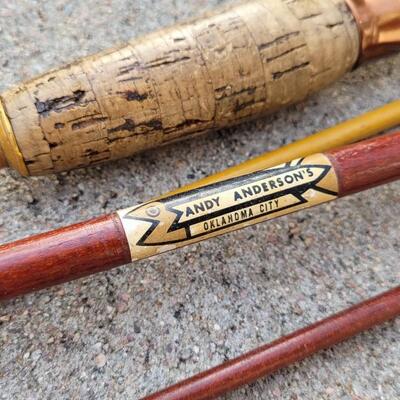 Lot 98: (2) Vintage Fishing Rods (feat.