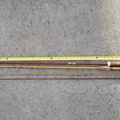 Lot 98: (2) Vintage Fishing Rods (feat.