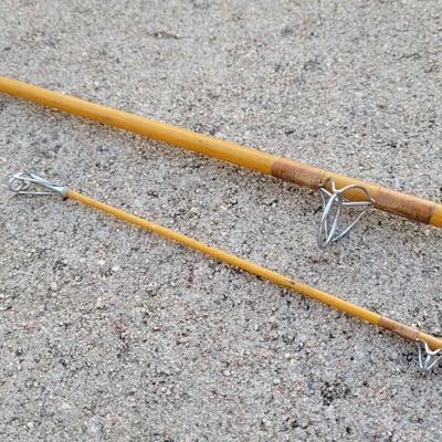 Lot 98: (2) Vintage Fishing Rods (feat.