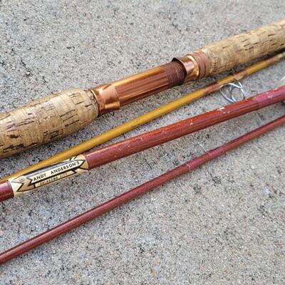 Lot 98: (2) Vintage Fishing Rods (feat.