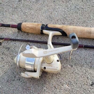 Lot 99: Fisherman's Bundle (2 Rods & 3 Reels)