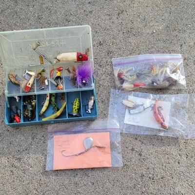 Lot 100: Huge Fisherman's Lure w/ Small Lure Box Bundle