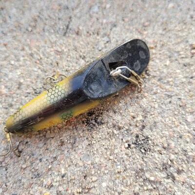 Lot 100: Huge Fisherman's Lure w/ Small Lure Box Bundle