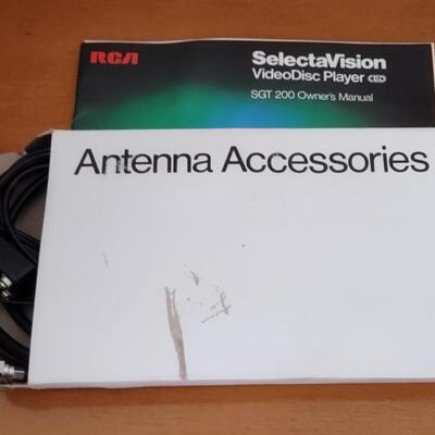 Lot 363: RCA Select A Vision Video Disc Player With Video Discs & Box