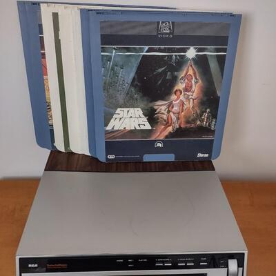 Lot 363: RCA Select A Vision Video Disc Player With Video Discs & Box