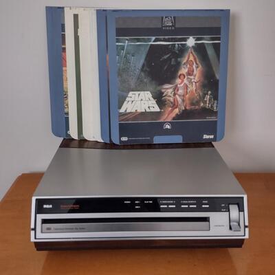 Lot 363: RCA Select A Vision Video Disc Player With Video Discs & Box