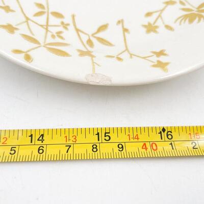 VINTAGE SHEFFIELD GOLDEN MEADOW IRONSTONE PLATES (3)