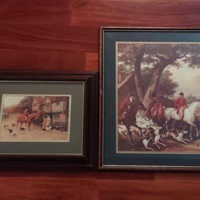 Lot 375: Hunting Wall Art