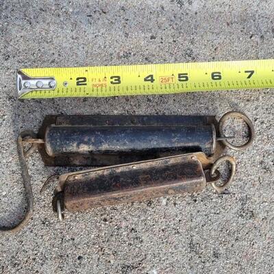 Lot 102: (2) Antique Hand Weight Scales