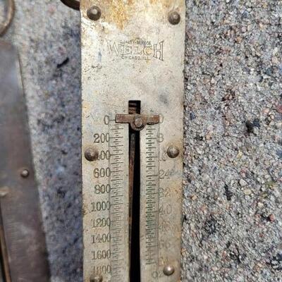 Lot 102: (2) Antique Hand Weight Scales