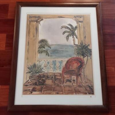 Lot 376: Tropical Artwork